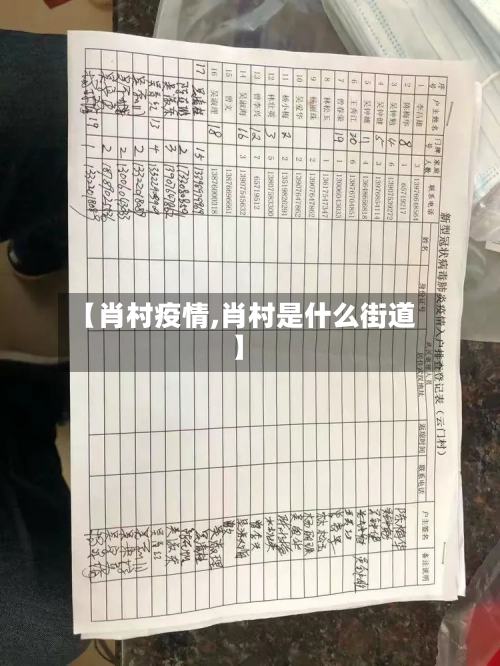 【肖村疫情,肖村是什么街道】