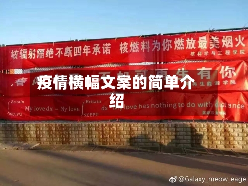疫情横幅文案的简单介绍