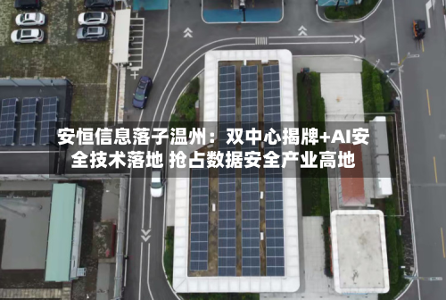 安恒信息落子温州：双中心揭牌+AI安全技术落地 抢占数据安全产业高地