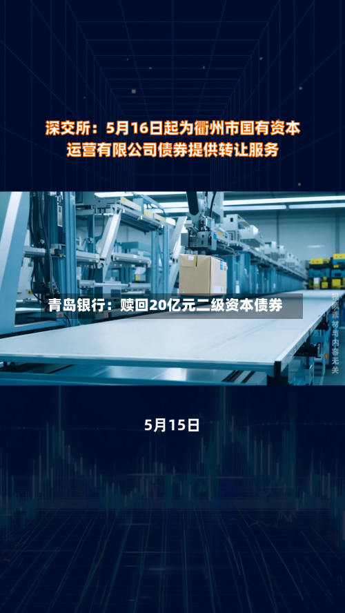 青岛银行：赎回20亿元二级资本债券