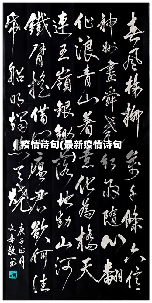 疫情诗句(最新疫情诗句)