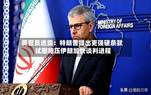 美官员透露：特朗普提出更强硬条款 试图施压伊朗加快谈判进程