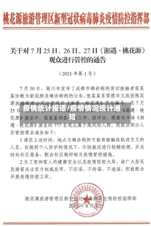 疫情统计报道/疫情情况统计通知