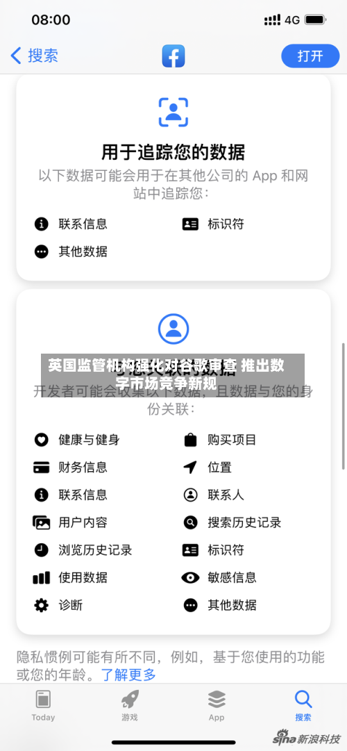 英国监管机构强化对谷歌审查 推出数字市场竞争新规