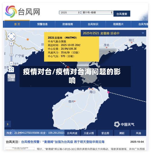 疫情对台/疫情对台海问题的影响